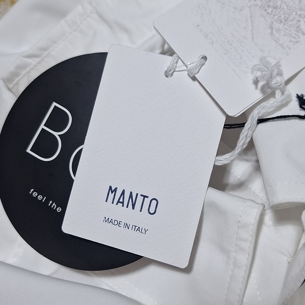 NWT Manto mens White Safari jacket, de Ball, Belseta, size 52 or US 42, Medium - Picture 9 of 15